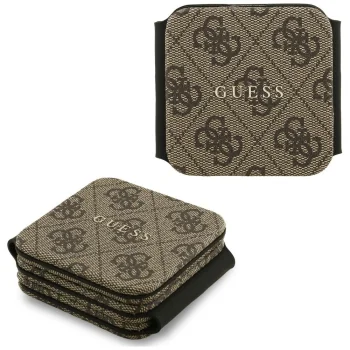 Belaidis įkroviklis Guess 4G MagSafe 3-in-1, 15W, rudas