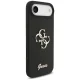 Guess Silicone Big 4G Script dėklas iPhone Air, juodas