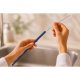 Berdsen Reusable Plastic Straws with Cleaning Brush, 4 pcs
