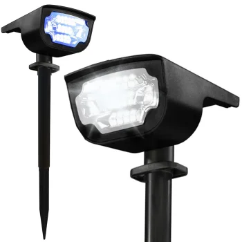 Solar garden LED light, stake mount, waterproof, multicolor