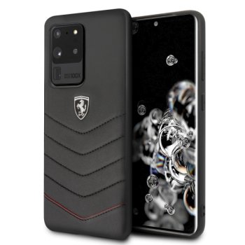 Ferrari Samsung Galaxy S20 Ultra Case Heritage Quilted, Black