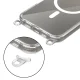 Tech-Protect FlexAir Chain MagSafe Case for iPhone 16 Pro - Clear + 2 Lanyards (Black and Taupe)