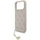 Guess dėklas iPhone 17 Pro Max iš 4G Charms Collection MagSafe, rožinis