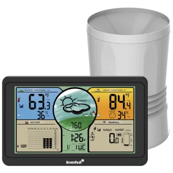 Levenhuk Wezzer PLUS LP70 meteorologinė stotelė, juoda