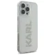 Karl Lagerfeld dėklas iPhone 16 Pro Max telefonui IML Rhinestones Logo, skaidrus