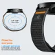 Spigen Athlex Air laikrodžio dirželis Garmin 22 mm Quick Release, juodas ir oranžinis