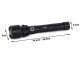 Bailong BL-P59-2-P50 taktikinė LED rankinė lemputė CREE XHP50 Zoom USB