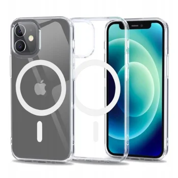 Apsauginis dėklas Tech-Protect FlexAir Hybrid MagSafe, skirtas iPhone 12 mini, skaidrus