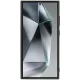 Audi dėklas Samsung Galaxy S24 Ultra telefonui, natūrali oda, MagSafe, juodas/raudonas