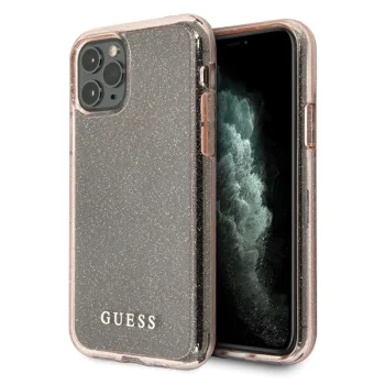 Guess iPhone 11 Pro Max dėklas Glitter, rožinis