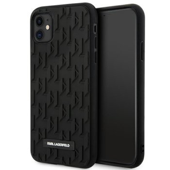 Apple iPhone 11 6.1'' Karl Lagerfeld 3D Monogram Cover Case, Black