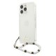 Apsauginis dėklas Guess Pearl iPhone 13 / 13 Pro su perlo pakabuku