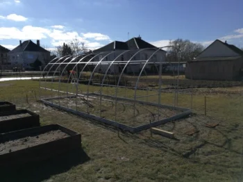 Greenhouse Frame KLASIKA TUBE with Foundation 3x4m (12m²), Without Coating
