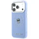 Karl Lagerfeld Point & Choupette Sketch MagSafe dėklas iPhone 18 Pro / 17 Pro, mėlynas