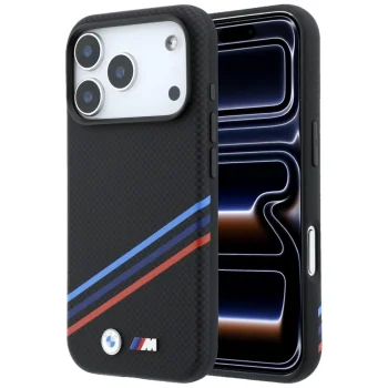 BMW M Quadrille Kevlar Print MagSafe dėklas telefonui iPhone 18 Pro / 17 Pro, juodas