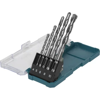 Mūro ir betono grąžtų rinkinys Makita D-72877, 4-10 mm, 5 vnt.