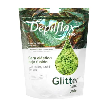 Depilflax 100 tamprios vaško granulės depiliacijai, Jade, 1000 g