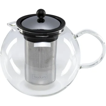 Bodum ASSAM arbatinukas su nerūdijančio plieno filtru, 1,5 l, sidabrinis