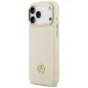 Guess Grained Strass Logo MagSafe dėklas iPhone 17 Pro Max, bėžinis