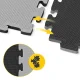 4FIZJO EVA Foam Puzzle Floor Mat 100 x 100 x 2 cm, Black/Grey