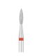 EXO Pro deimantinis liepsnos formos frezos antgalis Ø2.1 mm, raudonas (švelnus)