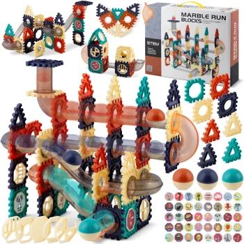 Magnetinis konstruktorius su kamuoliukų trasa Ricokids RK-765, 110 det.