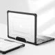 Tech-Protect SmartShell Pro dėklas MacBook Air 13\" (M2/M3/M4) kompiuteriui, juodas / skaidrus