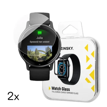 Apsauginis stiklas Wozinsky Full Glue skirtas Garmin Vivoactive 5, 2 vnt.