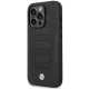 BMW dėklas iPhone 14 Pro Max (BMHCP14X22RPSK) Leather Seats Pattern, juodas