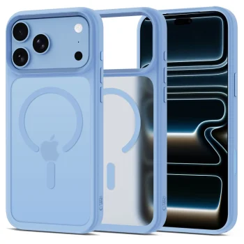 Dėklas Tech-Protect Magmat Magsafe CC skirtas iPhone 18 Pro / 17 Pro, šviesiai mėlynas