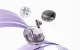 QCY AilyBuds Clear T32 TWS Wireless Earbuds Purple BT 5.3