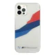 BMW dėklas iPhone 12 Pro Max telefonui Motorsport Tricolor, skaidrus