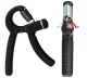 Hand grip strengthener with adjustable resistance 5–60 kg, black