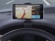 Tvirtas automobilinis telefono laikiklis ant prietaisų skydelio, juodas