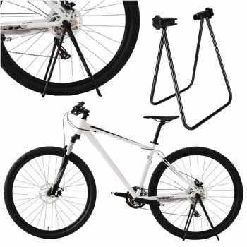 Foldable Bike Repair Stand for Rear Wheel Maintenance, black