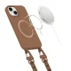 Tech-Protect MagNecklace MagSafe dėklas iPhone 14, rudas