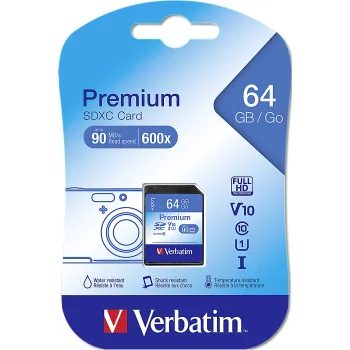 Verbatim SDXC Memory Card 64GB Class 10 UHS-I U1