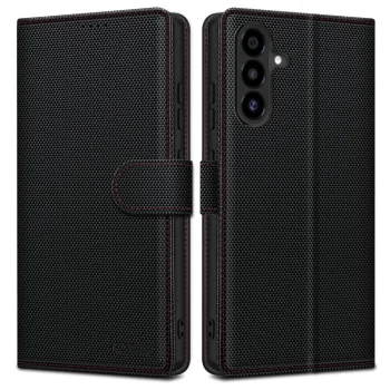 Atverčiamasis dėklas Tech-Protect Wallet RS Samsung Galaxy A56 5G, juodas