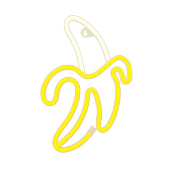 Forever Light FLNE10 LED Neon Banana, White/Yellow