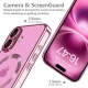 Dėklas Tech-Protect MagFlex skirtas iPhone 16, skaidrus / rožinis