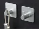 Self-Adhesive Hooks for Bathroom Wall 4 Pack, Metal Towel Hooks No Drilling, Black
