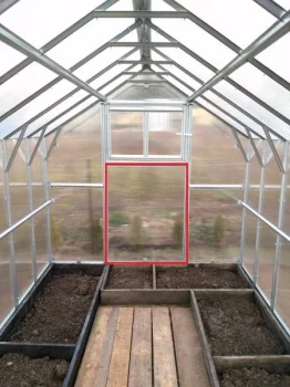 Additional Door for Klasika House Greenhouse 960x1230 mm, Without Coating