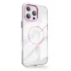Dėklas Clear Thin Mag telefonui iPhone 17 Air 6,6\", rožinis