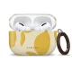 Ausinių dėklas Tech-Protect Lamano, skirtas Apple AirPods Pro 3, geltonas ir baltas