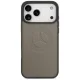 Mercedes dėklas iPhone 17 Pro Max telefonui Leather Vintage Logo MagSafe, smėlio