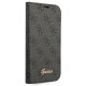 Guess dėklas iPhone 14 telefonui 4G Vintage Gold Logo, juodas