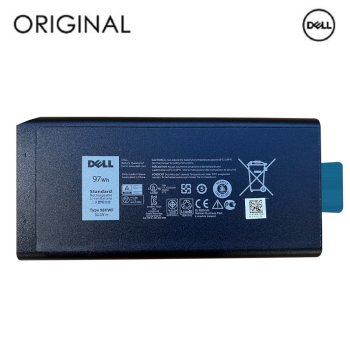 Originali nešiojamojo kompiuterio baterija DELL X8VWF, 97Wh