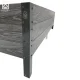 KLASIKA Woodlook Step-Shaped Raised Garden Bed 225x75 cm Gray