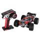 RC automobilis WLToys 184008 1:18 4WD bešepetėlis LED RTR 60 km/h, juodas/raudonas