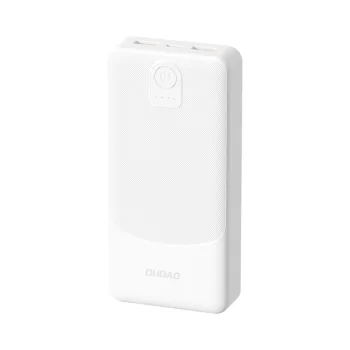 Dudao K10Pro išorinė baterija 20000 mAh, 2.4A, balta